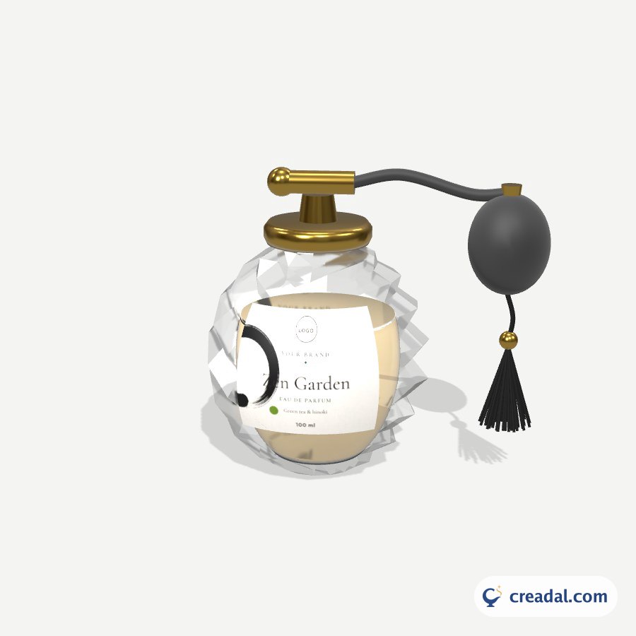 Perfume Bottle 3D: Japanese Zen