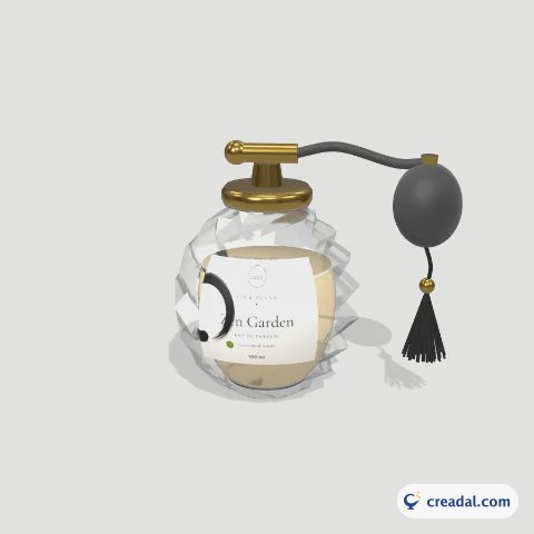 زجاجة عطر ثلاثية الأبعاد: زن ياباني