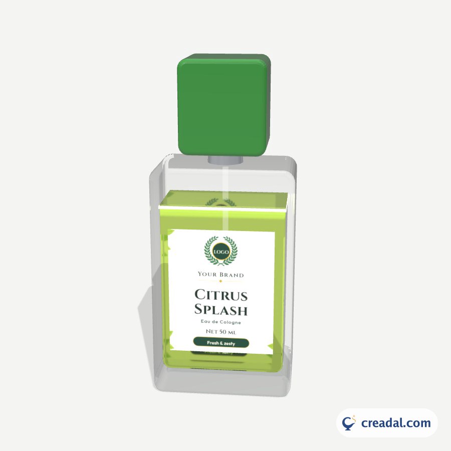 Perfume Bottle 3D: Citrus Fresh