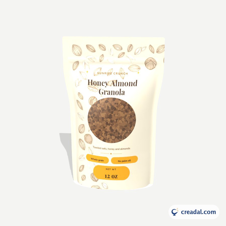 كيس جرانولا بالعسل واللوز