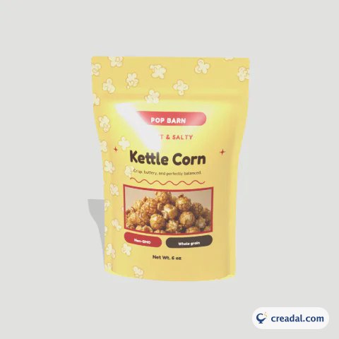 Tatlı ve Tuzlu Kettle Corn Poşeti