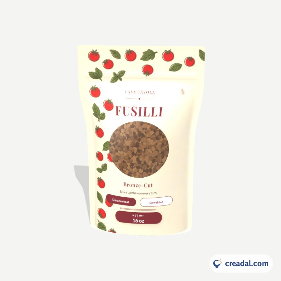 Bronze-Cut Fusilli Pouch