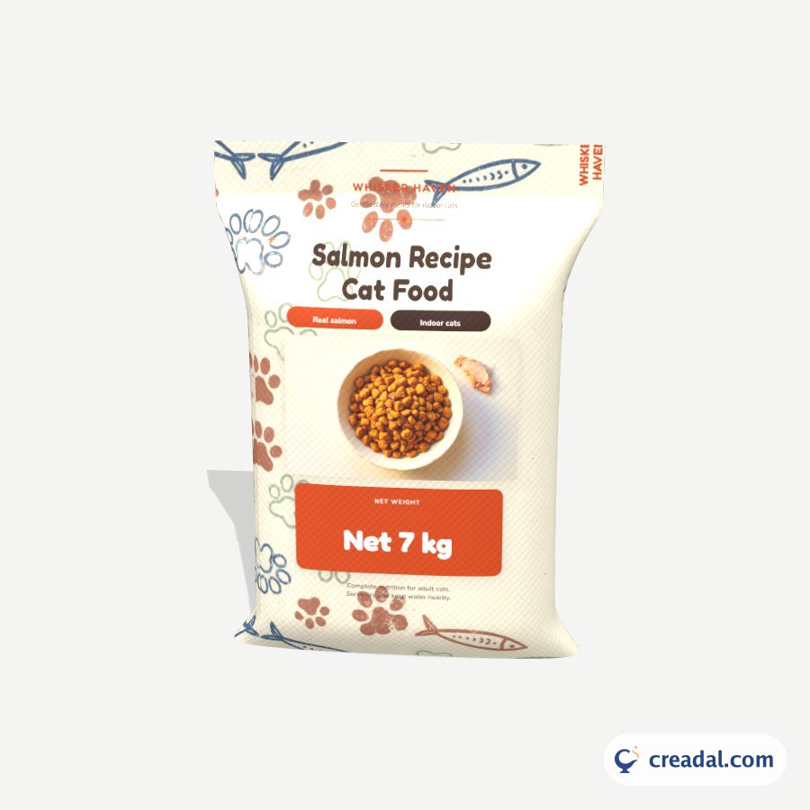 Salmon Cat Food Sack