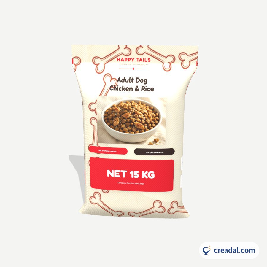 Happy Tails Dog Food Sack