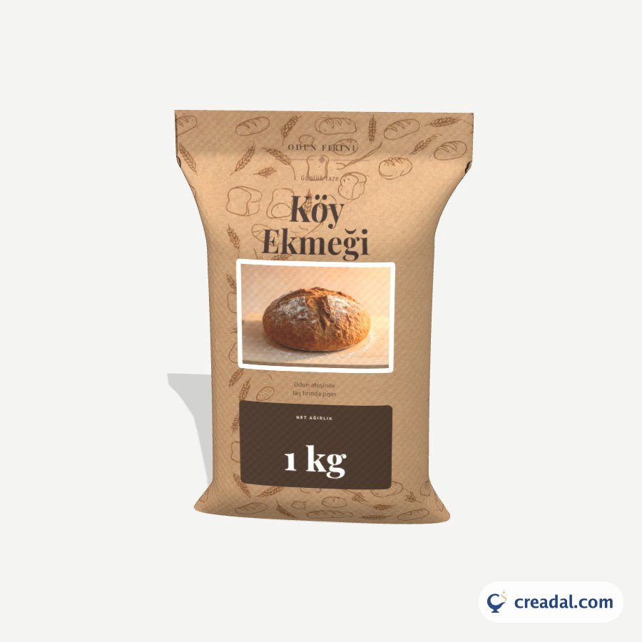 Village Bread Kraft Bag