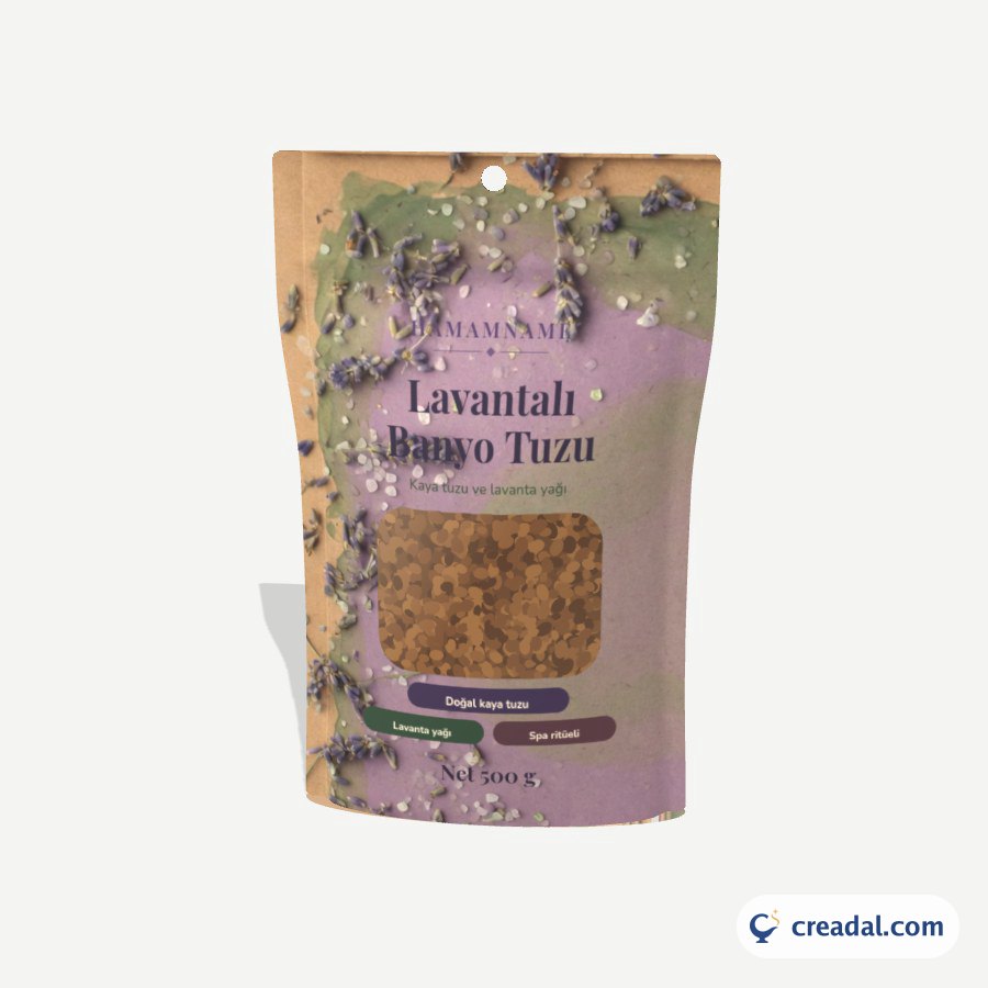 Lavender Bath Salt Pouch