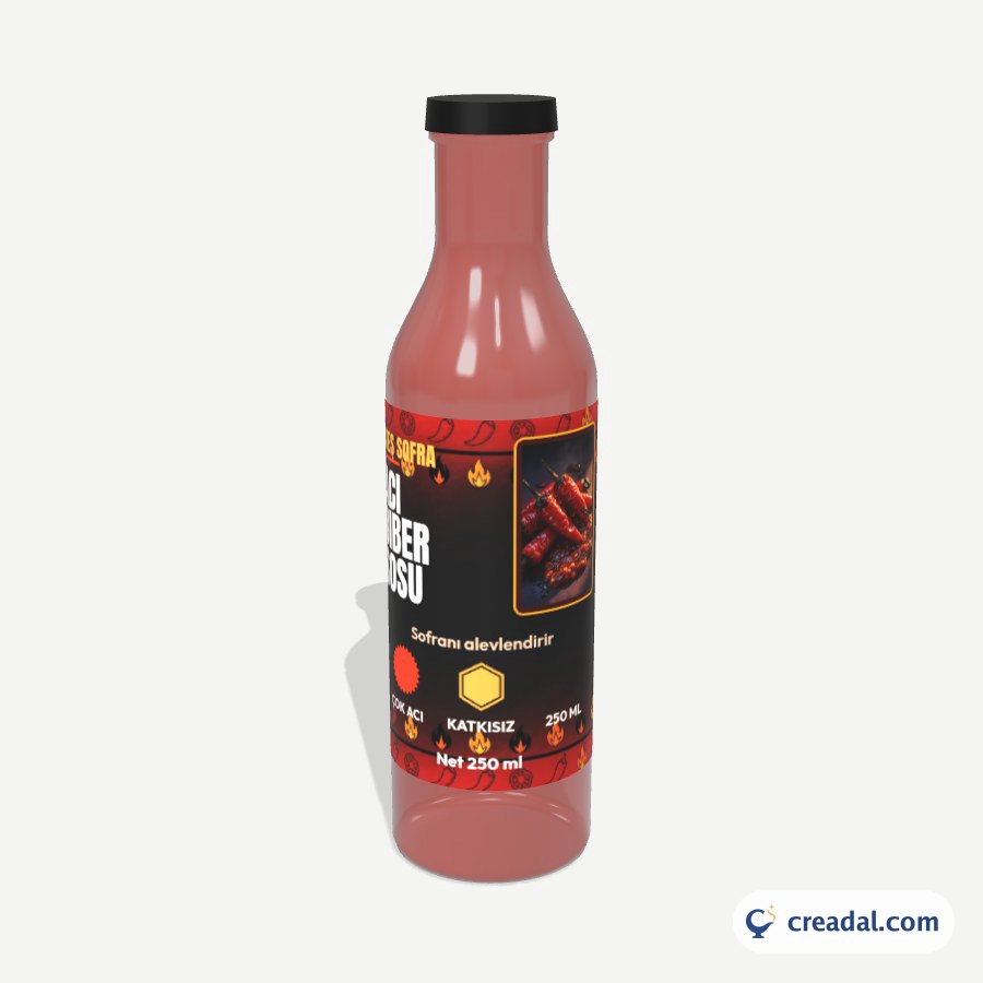 Hot Chili Sauce Label