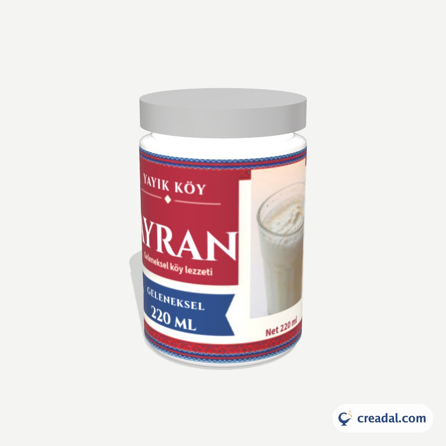 Ayran Bardak Etiketi