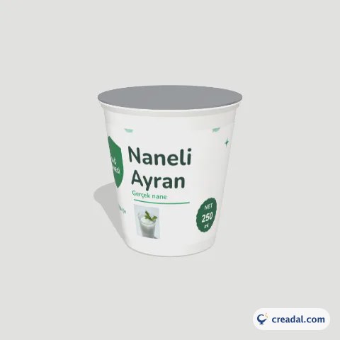 ملصق كوب عيران بالنعناع