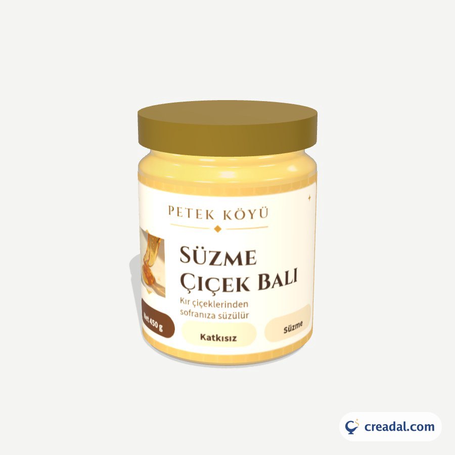 Strained Flower Honey Label