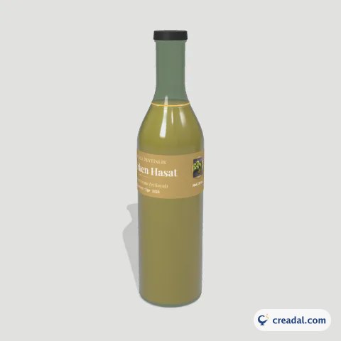 ملصق عنق زجاجة زيت الزيتون