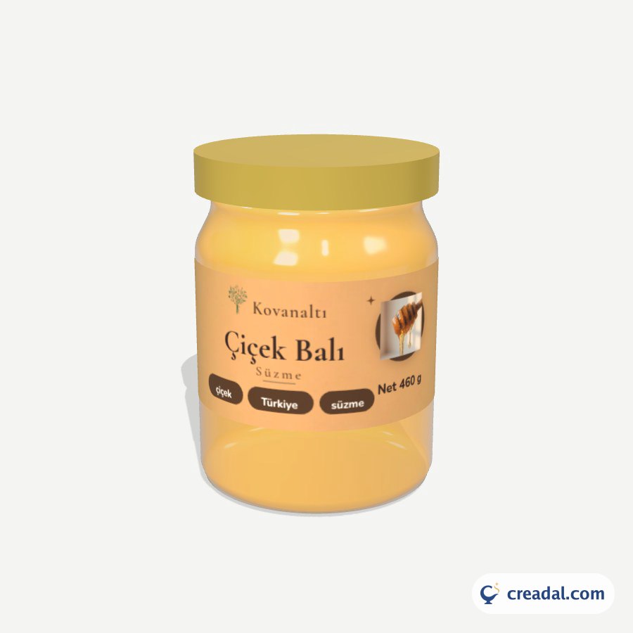 Flower Honey Jar Label
