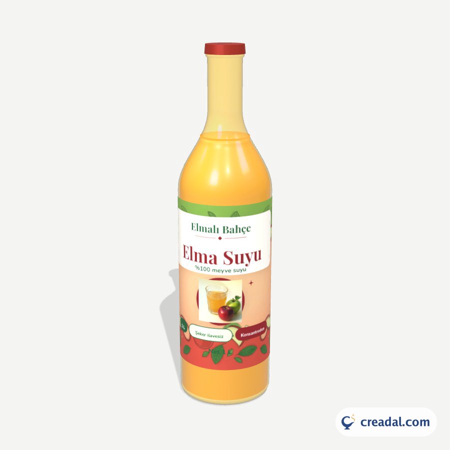 Apple Juice Bottle Label