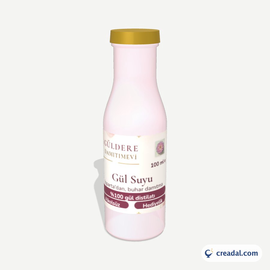 Rose Water Bottle Label