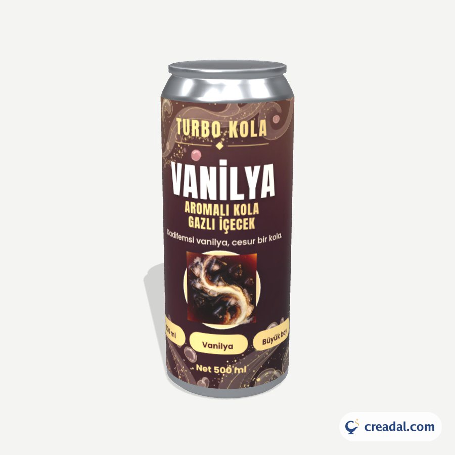 Vanilyalı Kola Kutu Etiketi
