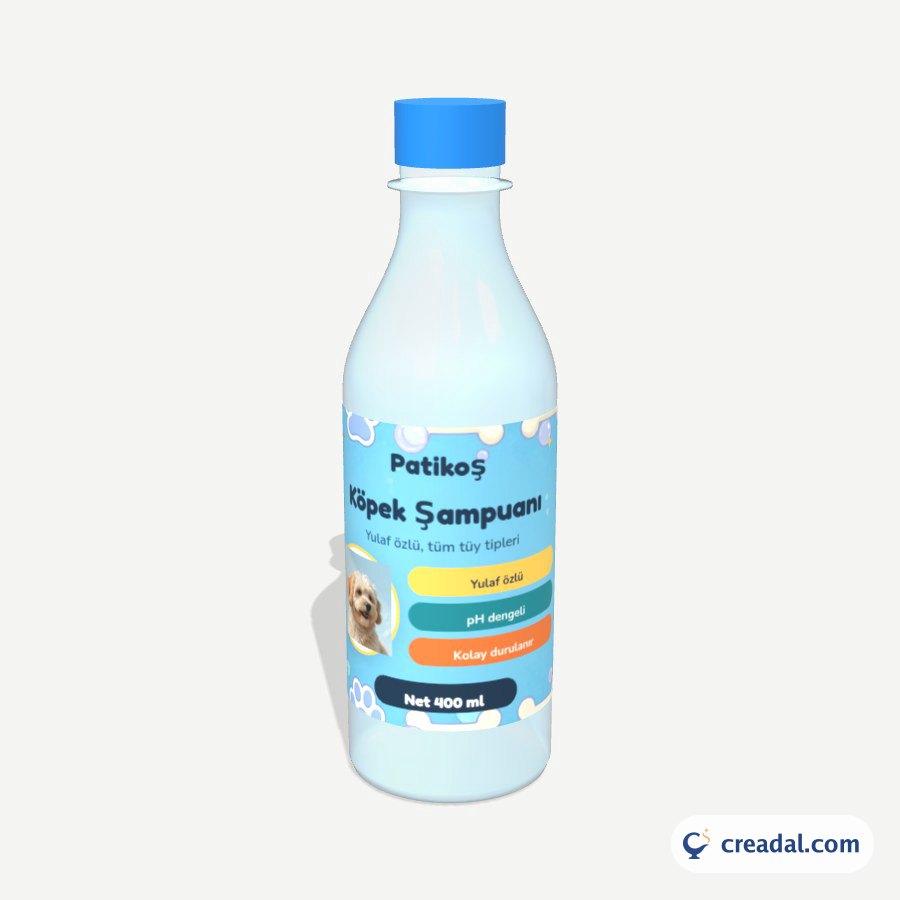 Dog Shampoo Bottle Label