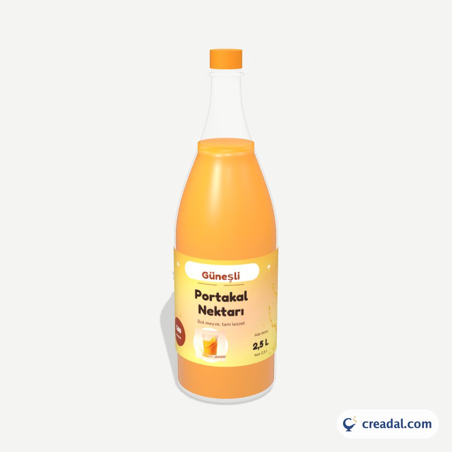 Orange Nectar Bottle Label