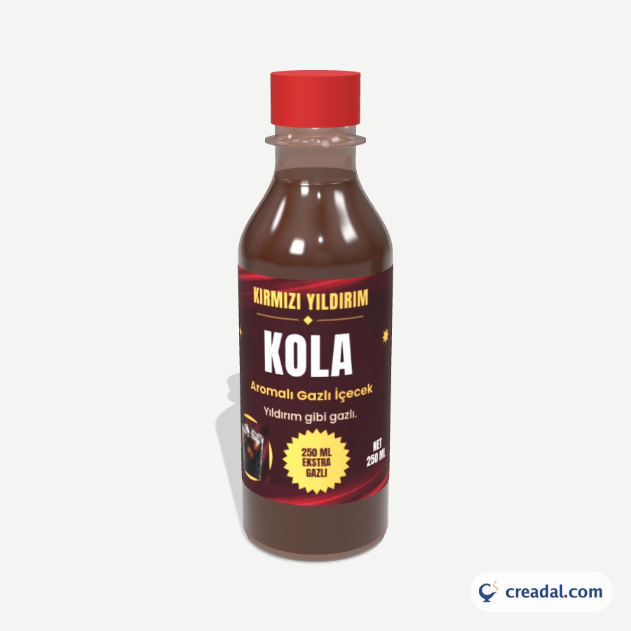 Kola Aromalı Gazlı İçecek Etiketi
