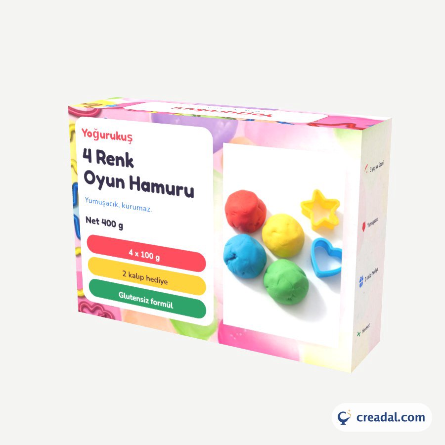 4-Color Play Dough Box