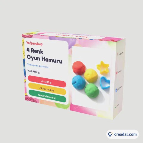 4-Color Play Dough Box