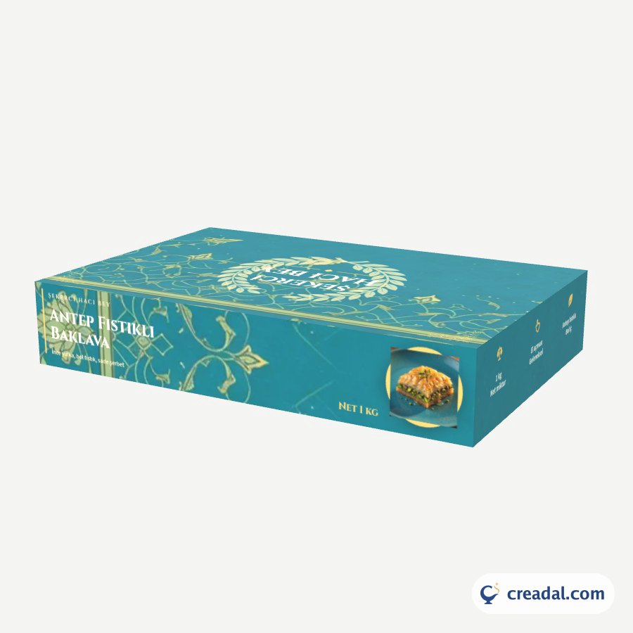 Antep Fıstıklı Baklava Kutusu
