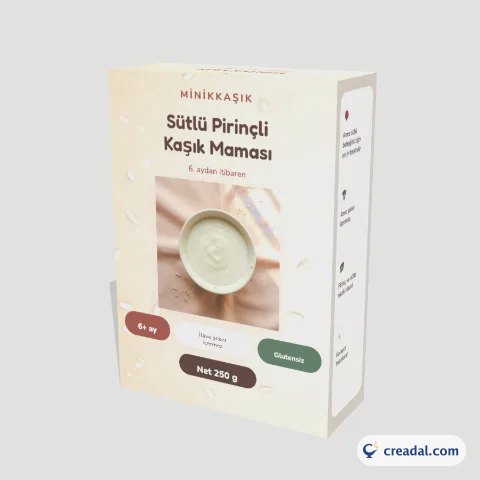 Minikkasik Milky Rice Cereal Box