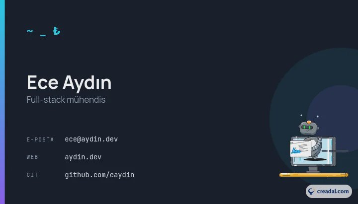 Developer card