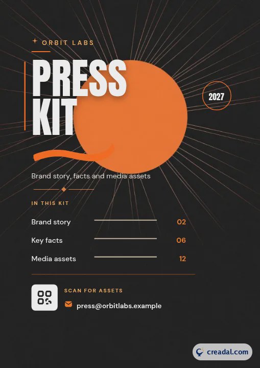 Capa de kit de imprensa