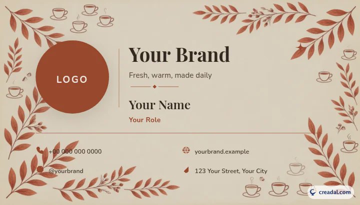 Kit de marque restaurant et café : Carte de visite