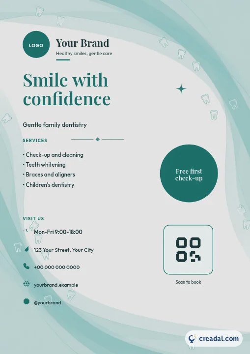 Kit de marque dentaire : flyer A4