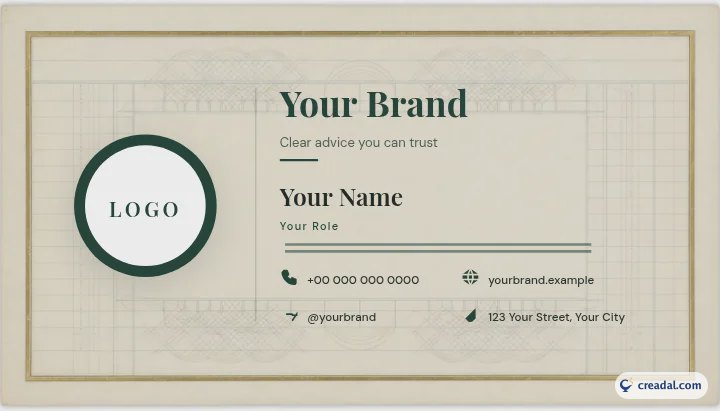 Kit de marque droit et comptabilité : Carte de visite