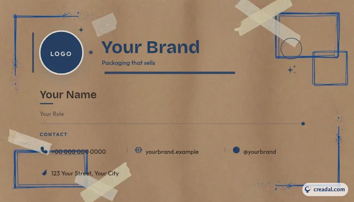Kit de marque packaging : Carte de visite