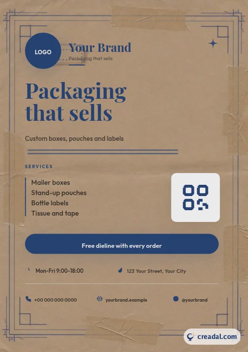 Packaging Brand Kit: A4 Flyer