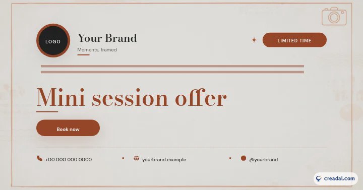 Fotografie-Markenkit: Promo-Banner