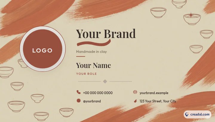Kit de marque poterie : Carte de visite