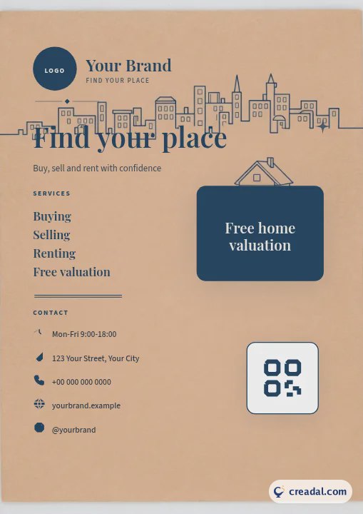 Real Estate Brand Kit: A4 Flyer