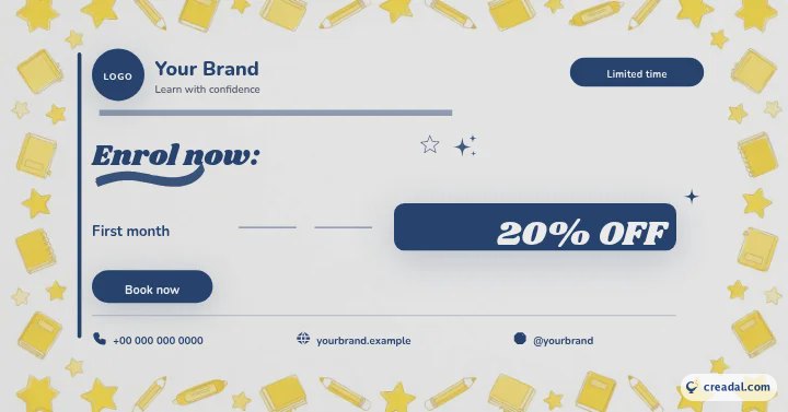 Kit de marque de tutorat : bannière promo