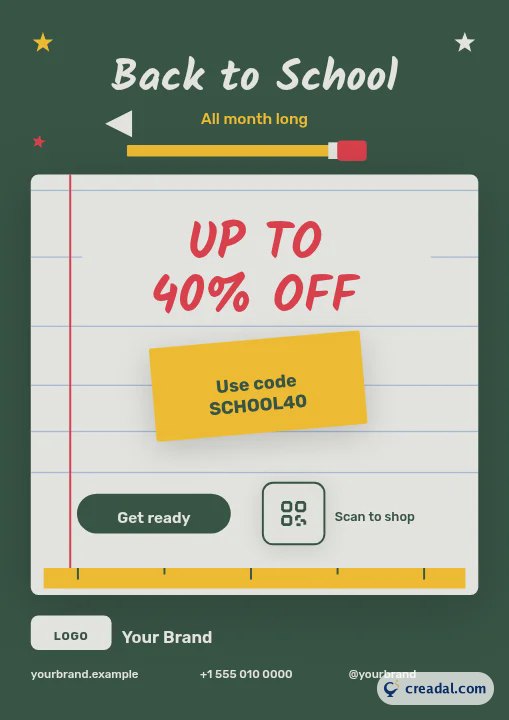 Schulstart-Sale: A4-Poster