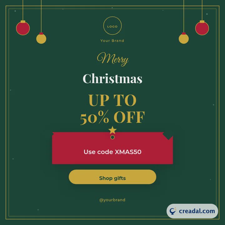 Promoção de Natal: post do Instagram
