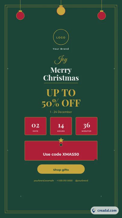 Promoção de Natal: Story do Instagram