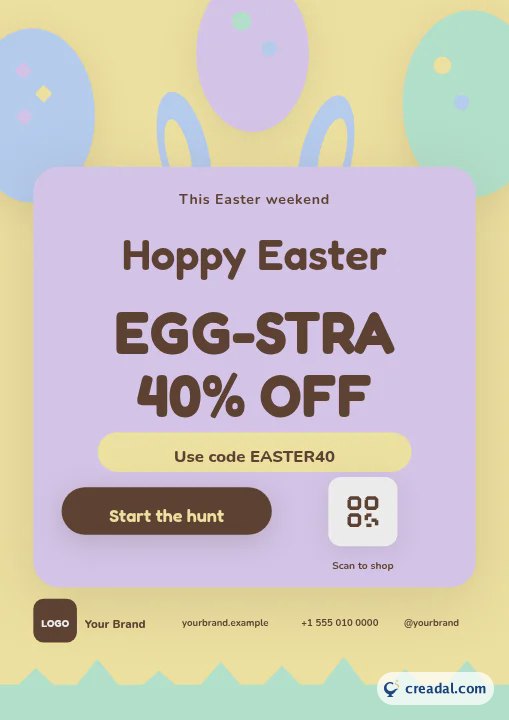 Promoção de Páscoa: Pôster A4