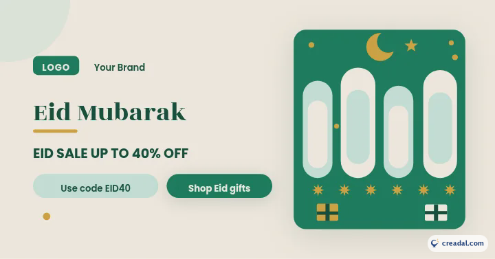 Promoção de Eid: Banner web