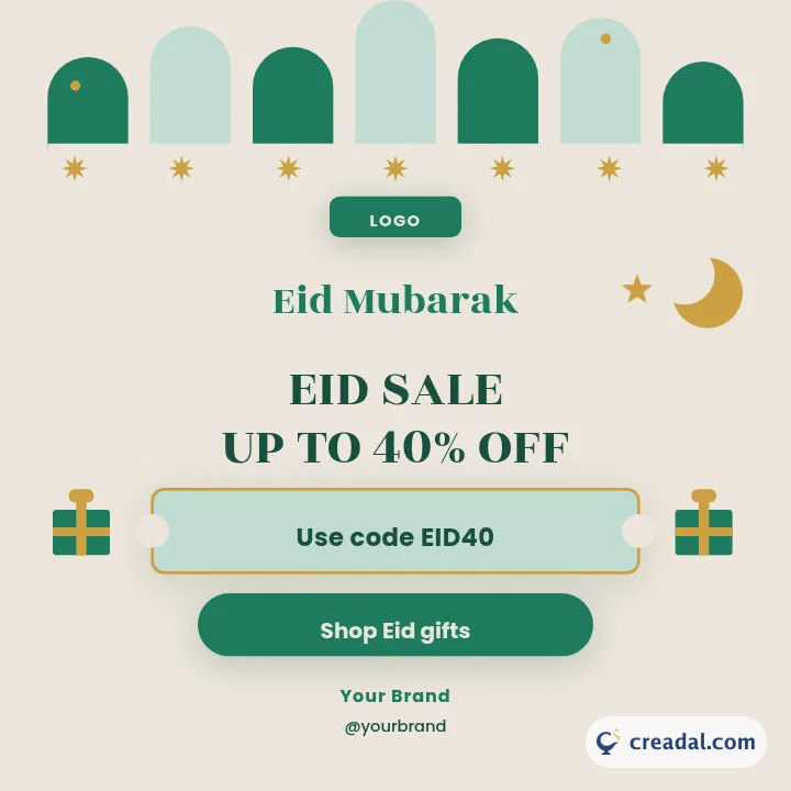 Promoção de Eid: Post do Instagram
