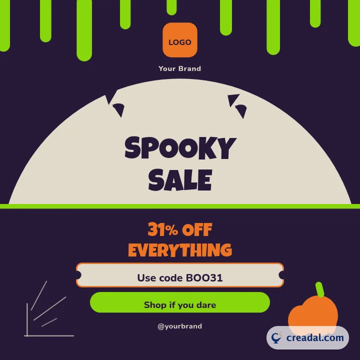 Promoção de Halloween: Post do Instagram