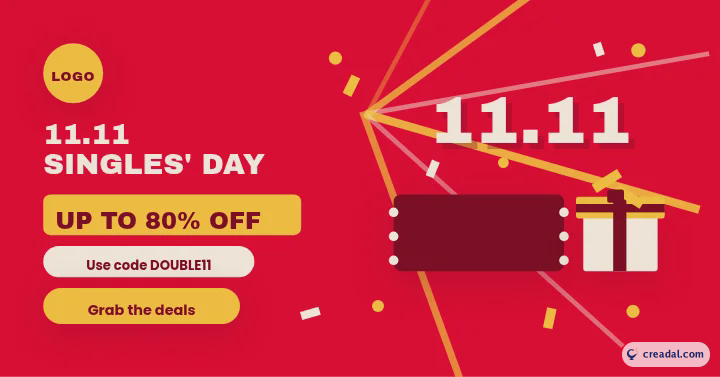 Singles' Day 11.11 Sale: Web Banner