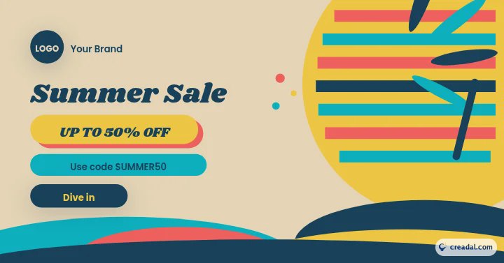 Soldes d'été : bannière web