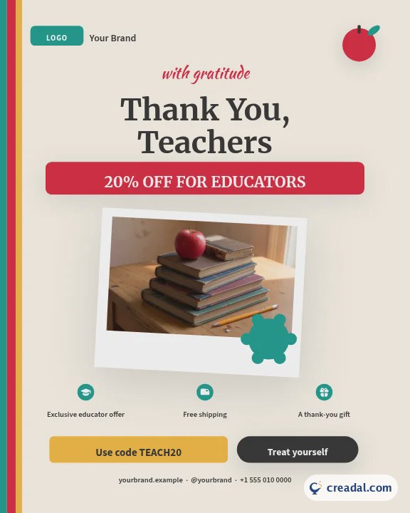 Promoção Dia dos Professores: Post 4:5