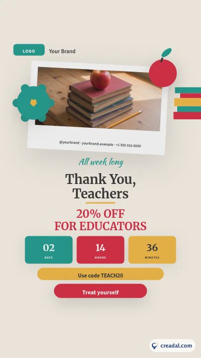 Oferta do Dia dos Professores: Story do Instagram