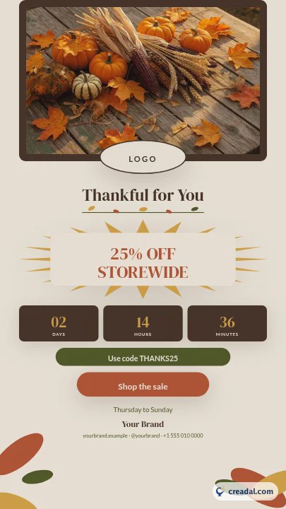 Thanksgiving Sale: Instagram Story
