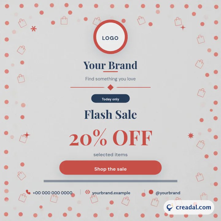 Post quotidien de boutique : vente flash